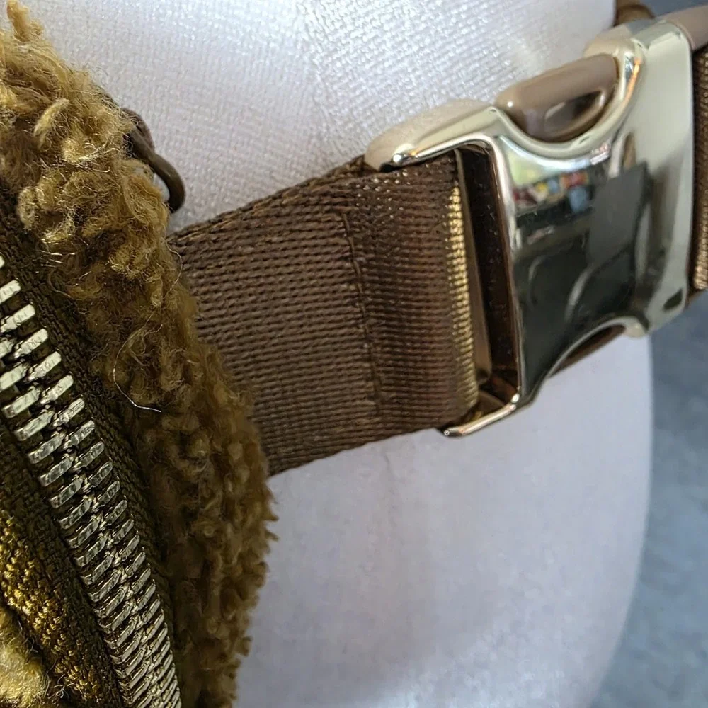 Lululemon Fleece Everywhere Belt Bag Burnt Caramel Brown Purse Travel Gym‎ Yoga